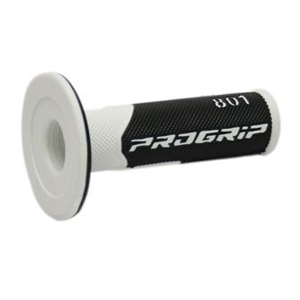 coppia manopole pro grip 801 bianco nero