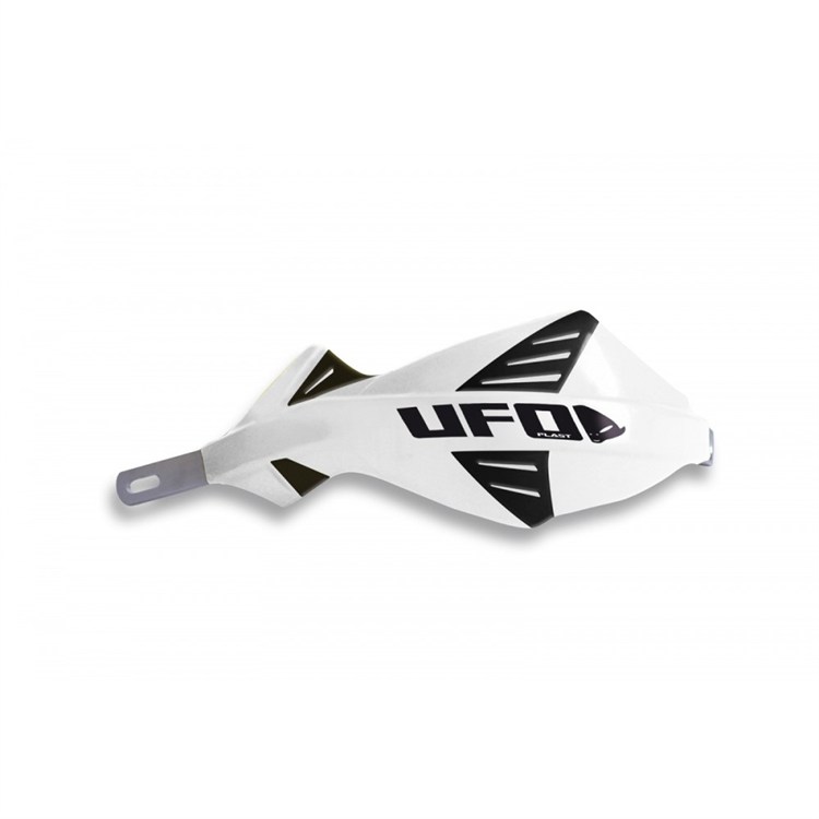 Coppia paramani chiusi UFO DISCOVER per manubrio 28.6 mm Bianco