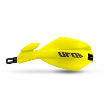 coppia paramani chiusi ufo mugan per manubrio 286 mm gialli