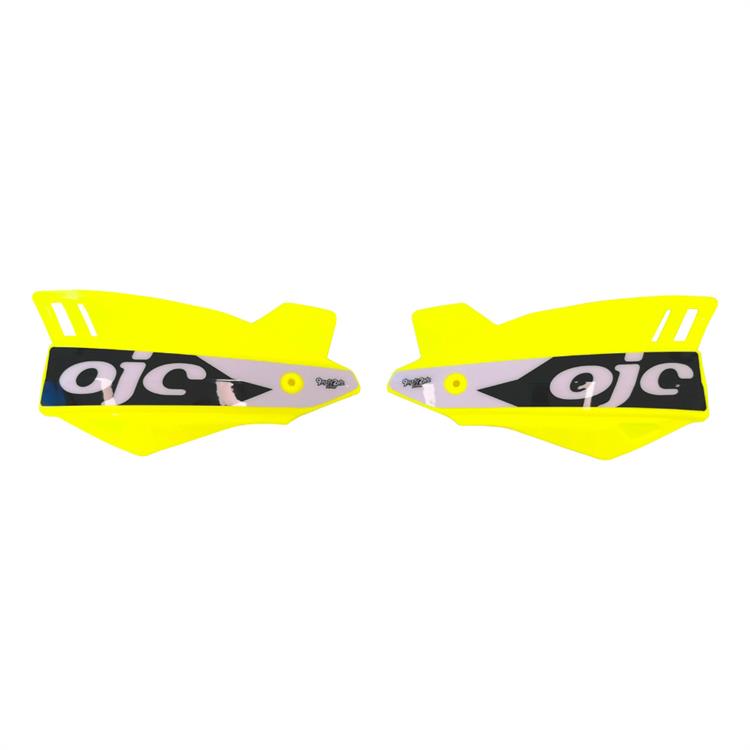 Coppia paramani OJC SHARK universali Giallo fluo [adesivo Bianco]