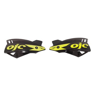 coppia paramani ojc shark universali neri adesivo giallo fluo