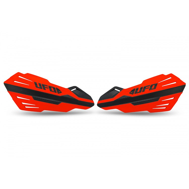 Coppia paramani UFO FERITOIE per attacchi OEM Husqvarna/KTM Arancione fluo