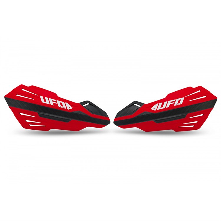Coppia paramani UFO FERITOIE per attacchi OEM Husqvarna/KTM Rosso