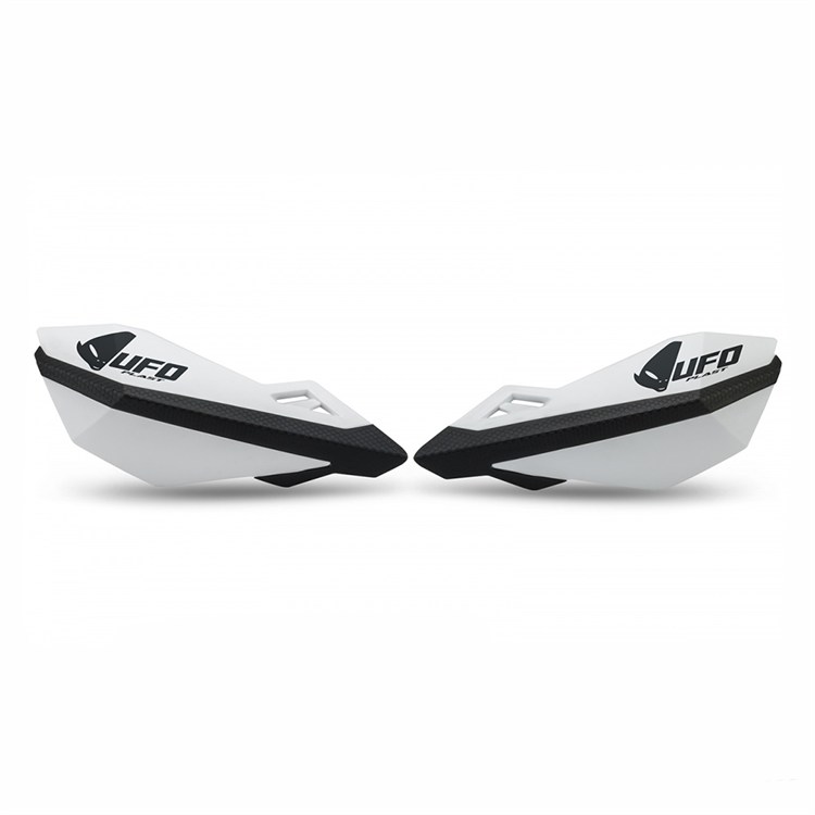 Coppia paramani UFO per attacchi OEM Husqvarna/KTM Bianco
