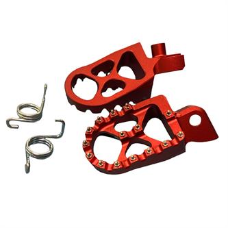 coppia pedane in ergal beta rr 498 12 14 rosse