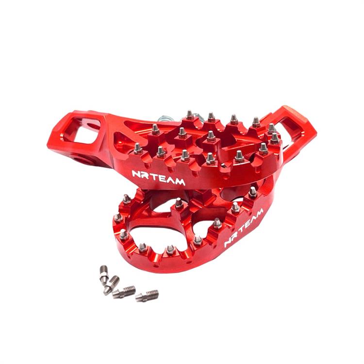 Coppia pedane in ergal Husqvarna 125 TC (2023-2025) rosse