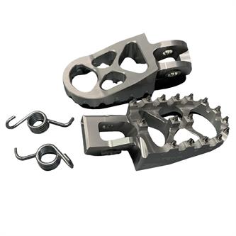 coppia pedane in ergal husqvarna 250 tc 17 19 grigie