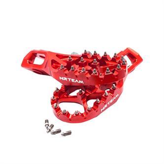 coppia pedane in ergal husqvarna 350 fe 24 25 rosse