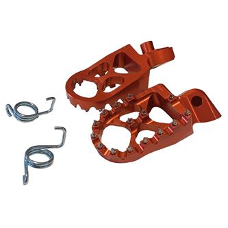coppia pedane in ergal ktm 150 sx 09 15 arancioni