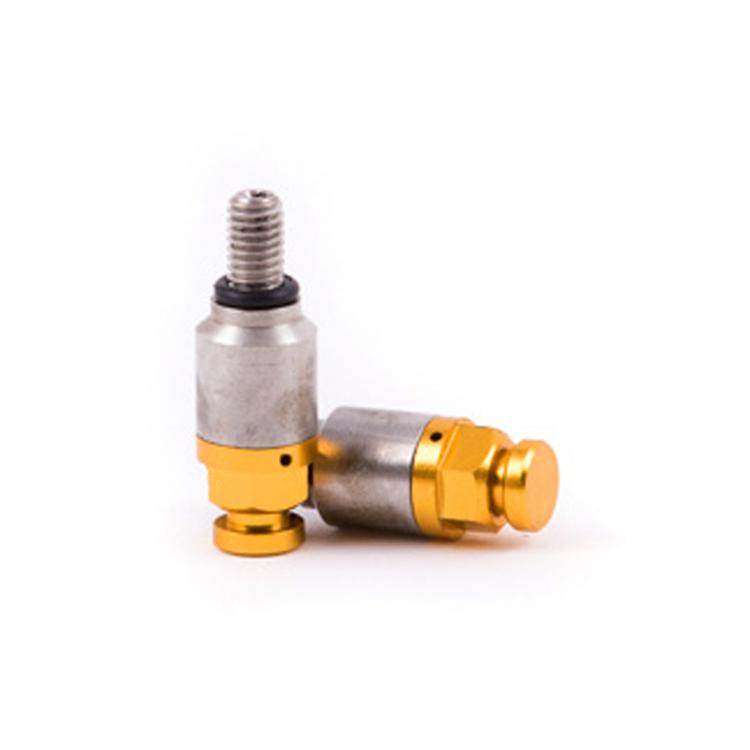 Coppia sfiati forcella rapidi M5x0.8 oro