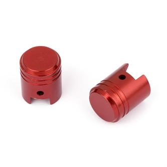 coppia tappi valvola rosso pistone