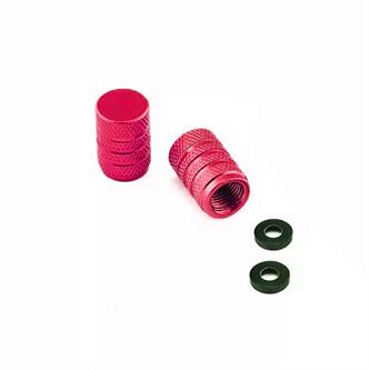 coppia tappi valvola triumph legend 900 tt 99 01 rosso pro bolt