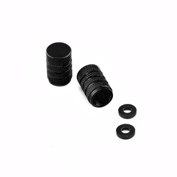 Coppia tappi valvola Yamaha VMX 12 1200 Vmax (1985-2007) Nero Pro Bolt