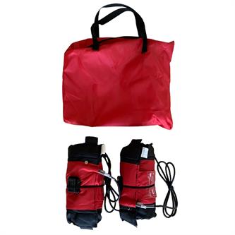 coppia termocoperte 12 pit bike scooter minimotard rosse con indicatore a led