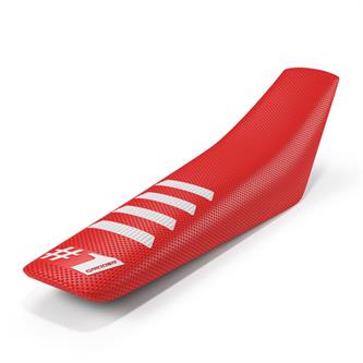 coprisella universale onegripper ribbed rosso e bianco