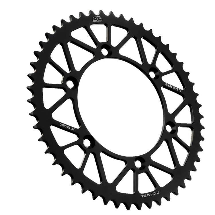 Corona JT ergal Yamaha WR 450 F (2003-2025) 51 denti Nero