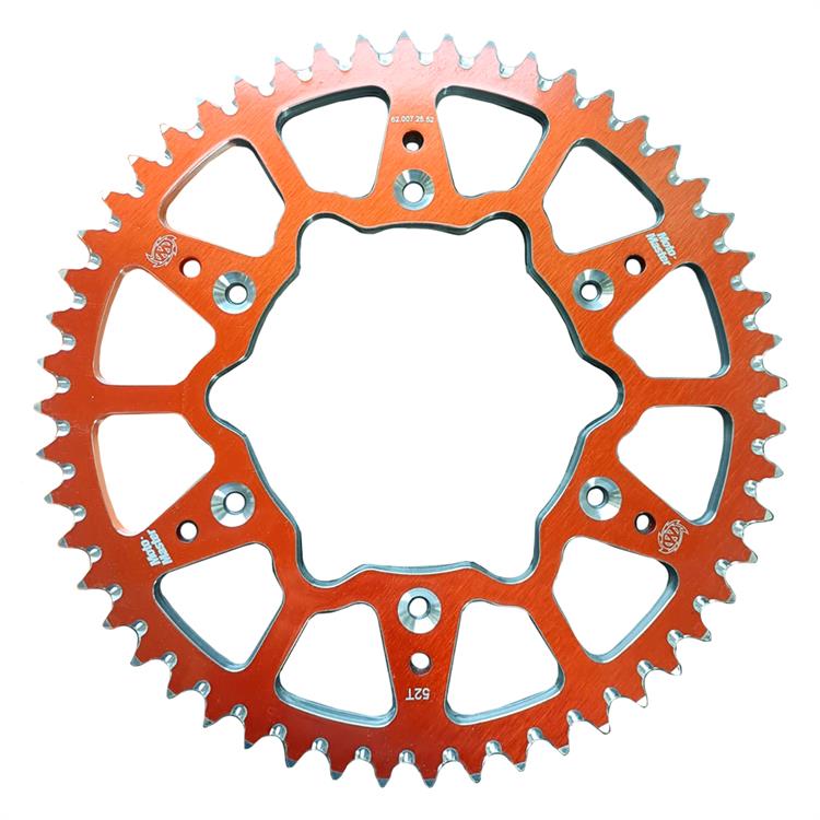 Corona Moto Master ergal Gasgas 125 MC (21-24) 52 denti arancione
