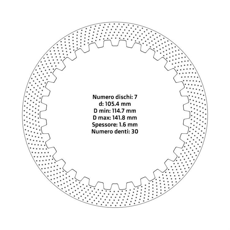 Dischi frizione Fantic 250 XX (2022-2025) - Serie acciaio
