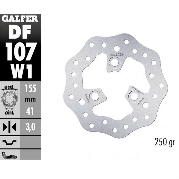 Disco freno 155 mm Ohvale GP0 Galfer