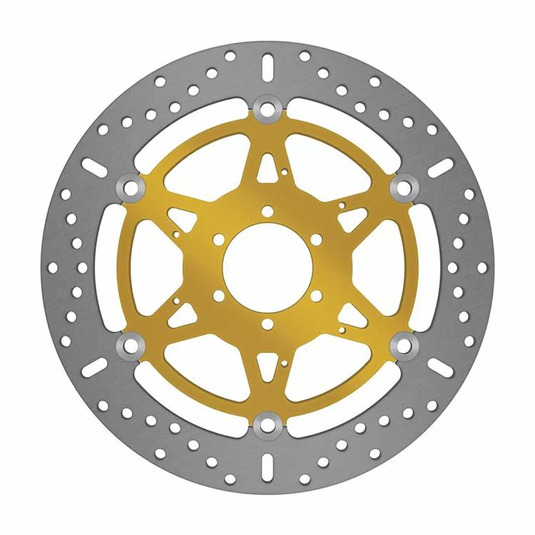 Disco Freno EBC Flottante Tondo Oro Moto Guzzi Audace 1400 ABS (2015-2017) Anteriore