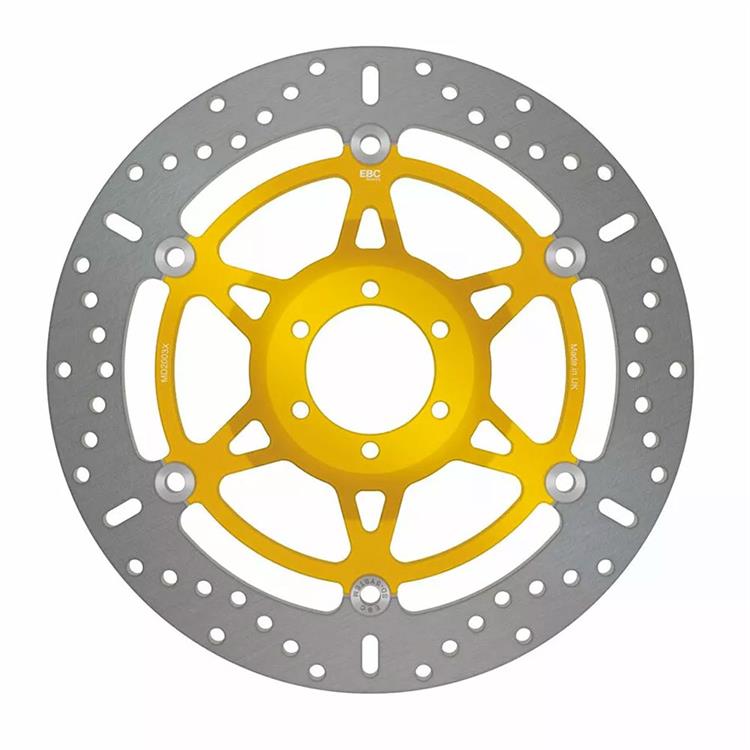 Disco Freno EBC Flottante Tondo Oro Moto Guzzi California 1400 ABS Custom (2013-2016) Anteriore Destro