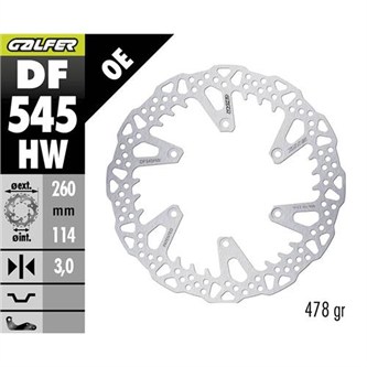 disco freno galfer shark ducati desmo 450 mx 2025 anteriore