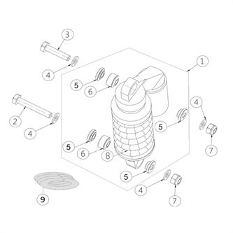 mono ammortizzatore k140 originale ohvale gp0 std 2014 2023