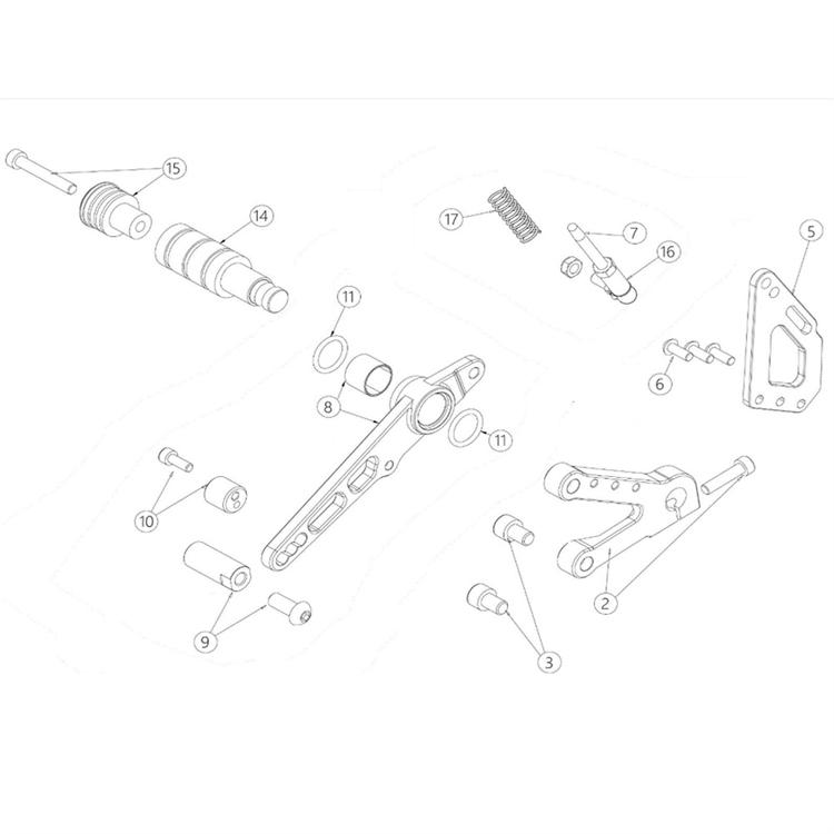 Tampone pedana in Nylon originale Ohvale GP0 STD (2014-2020)