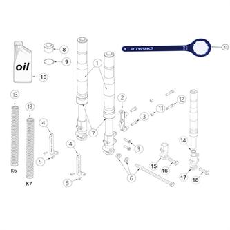 tappo forcella originale ohvale gp0 std 2014 2023