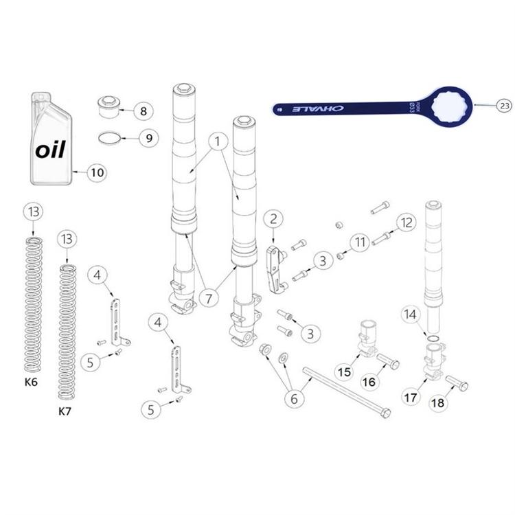 Tappo forcella originale Ohvale GP0 STD (2014-2023)