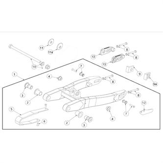 boccola perno forcellone interna originale ohvale gp0 std 2014 2023