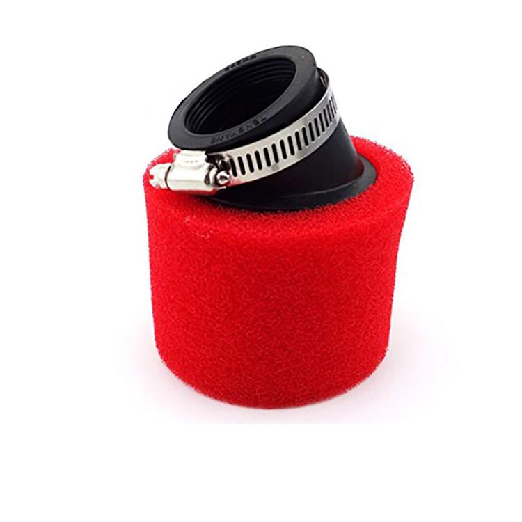 Filtro Aria pit bike 45 mm storto Rosso