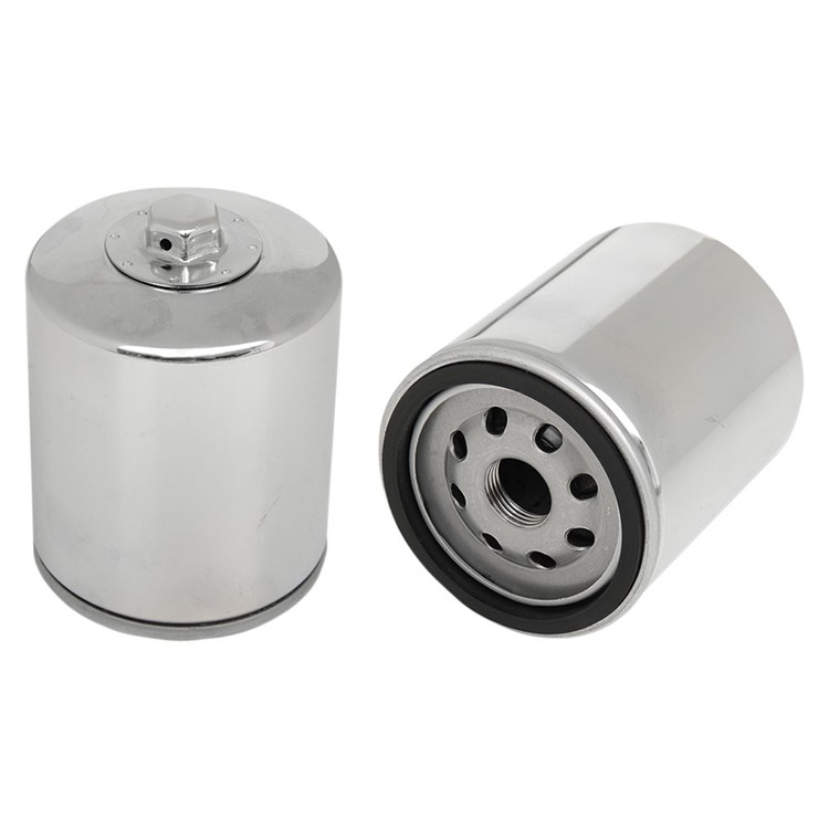 Filtro olio Harley Davidson Fxdc   1584 ABS Dyna Super Glide Custom (2012-2013) Racing Cromo Hiflo