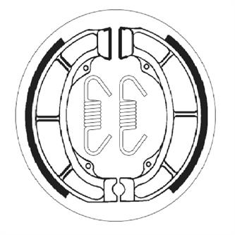 ganascia freno sbs suzuki ay 50 ac katana 97 04