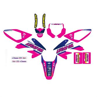grafiche pit bike crf 70 luca oil rosa