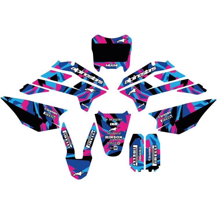 Kit grafiche pit bike KAYO KRZ/TT Miami