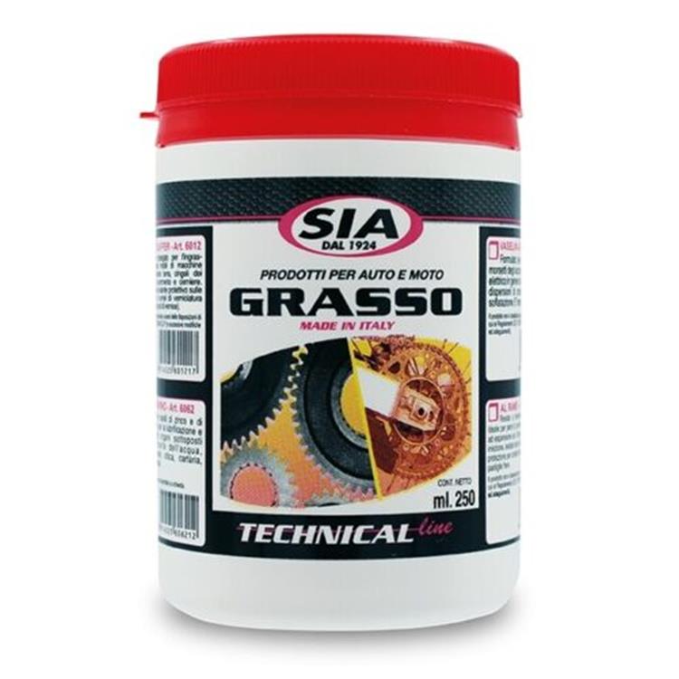 Grasso al litio Rosso per cuscinetti SIA 250 ml