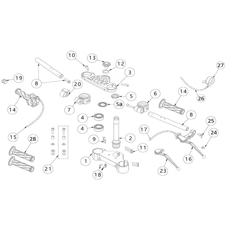 Contrappeso manubrio originale Ohvale GP2 (2021-2025) 