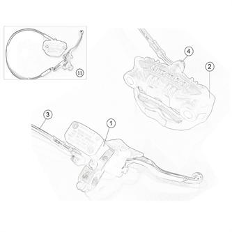 parapolvere pompa freno anteriore originale ohvale gp0 evo 22 25 brembo