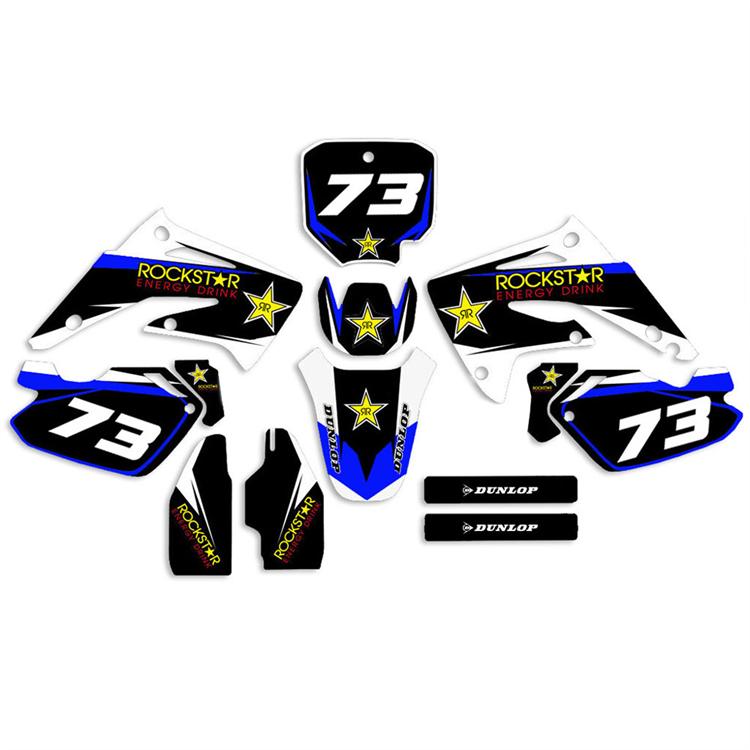 Kit grafiche Honda CR 85 (2003-2008) Rockstar Blu