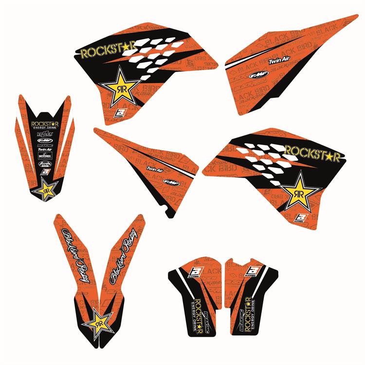 Kit grafiche KTM 250 EXC-F (2008-2011) Rockstar Energy