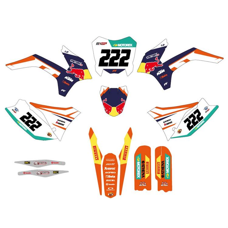 Kit grafiche pit bike replica KTM 85 Cairoli