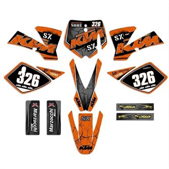 kit grafiche ktm sx 50 2004 2008 replica originali
