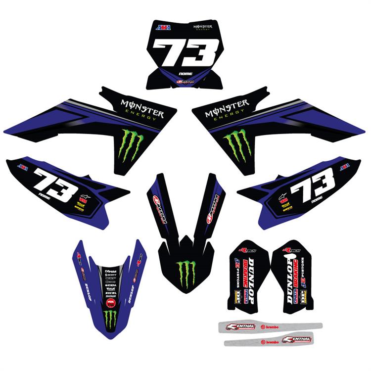 Kit grafiche KTM SX 65 (24-25) Monster Blu 1