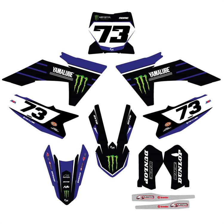 Kit grafiche KTM SX 65 (24-25) Monster Blu 2