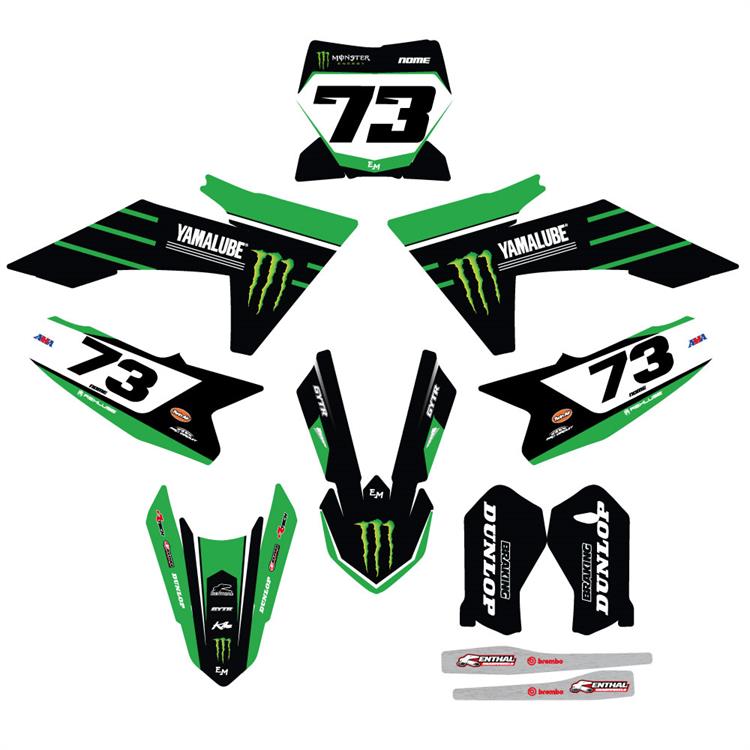 Kit grafiche KTM SX 65 (24-25) Monster Verde 2