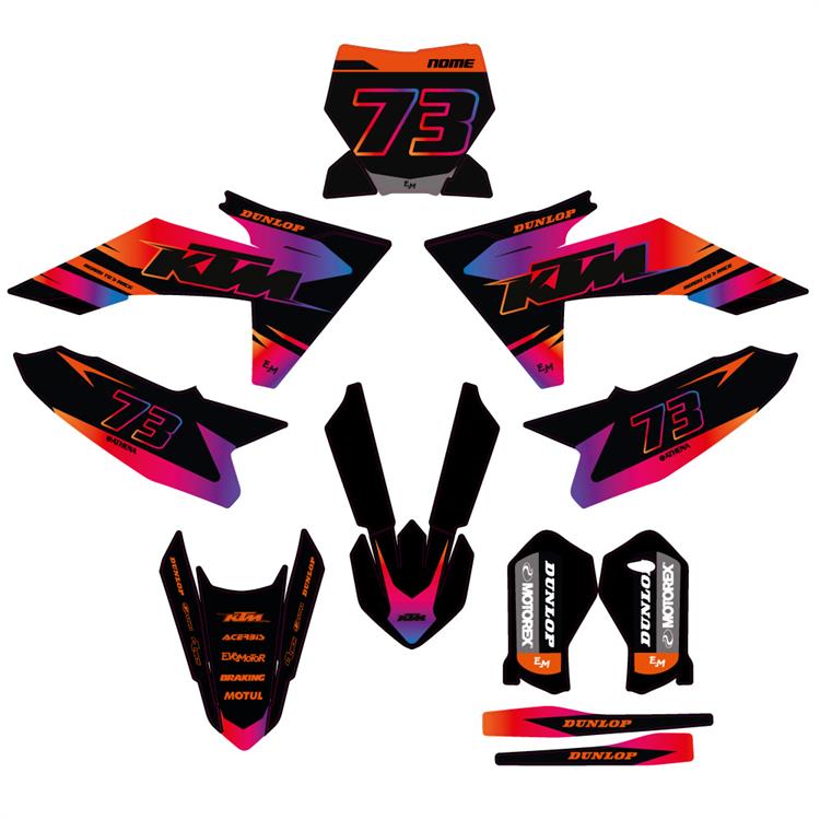 Kit grafiche KTM SX 65 (24-25) Rainbow