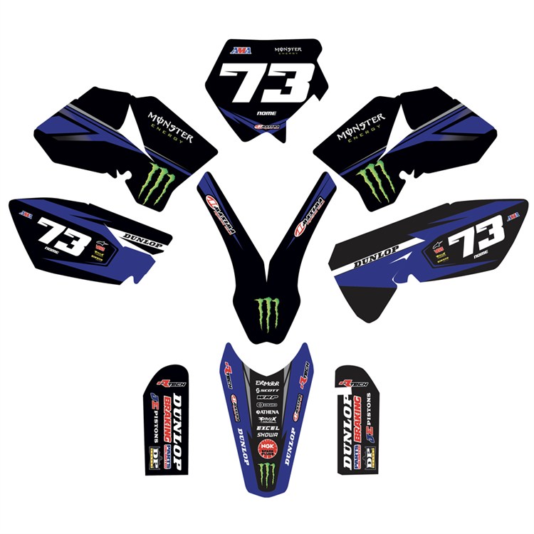 Kit grafiche KTM 85 SX (2006-2012) Monster Blu 1