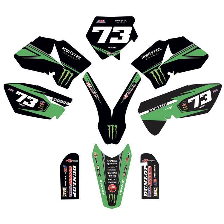 Kit grafiche KTM SX 85 (2006-2012) Monster Verde 1