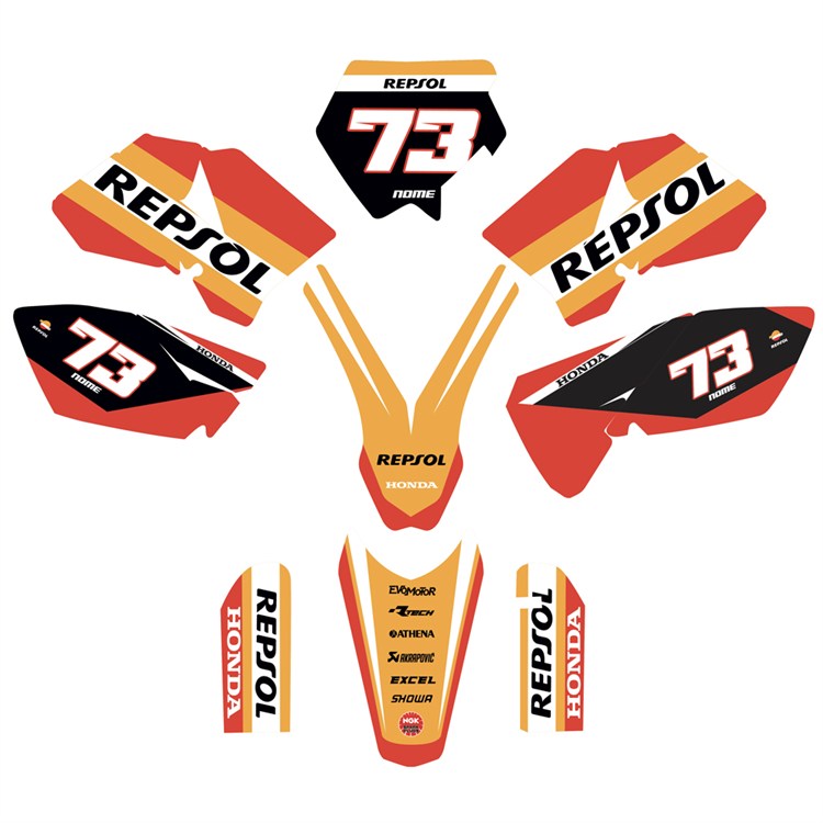 Kit grafiche KTM 85 SX (2006-2012) Repsol